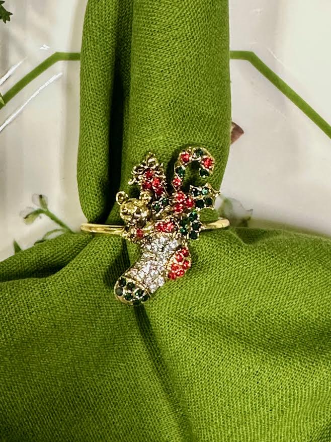 Stuffed Stocking Napkin Ring
