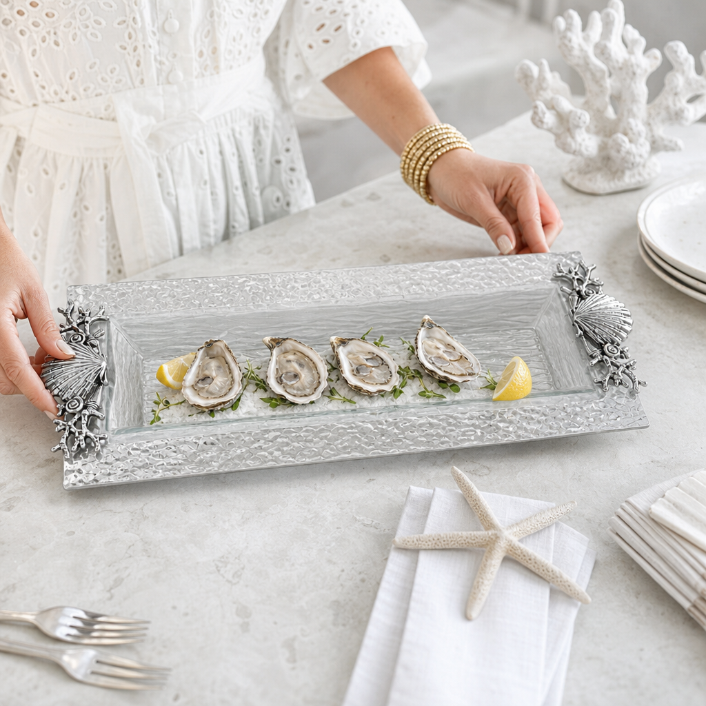 Shell/Sea Life Oblong Tray
