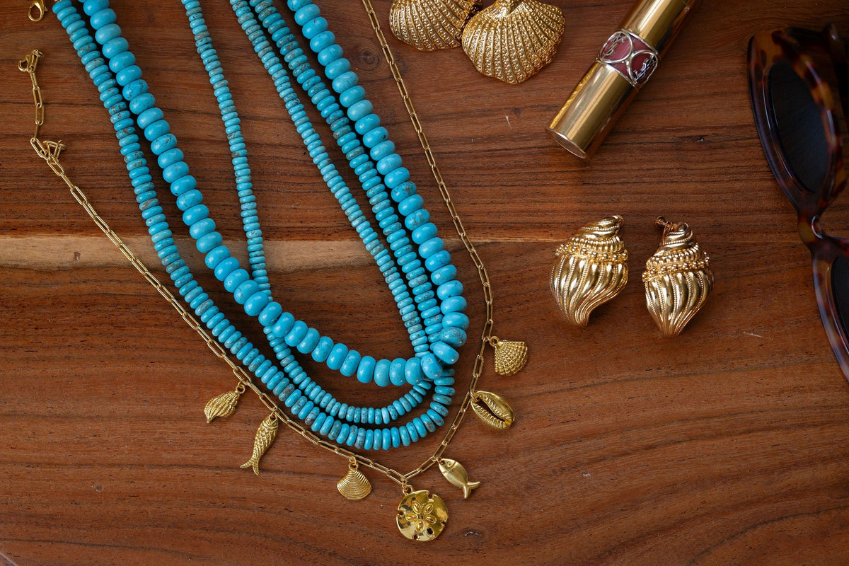 6mm Tradd Turquoise Necklace  - Belle of the Ball Collection
