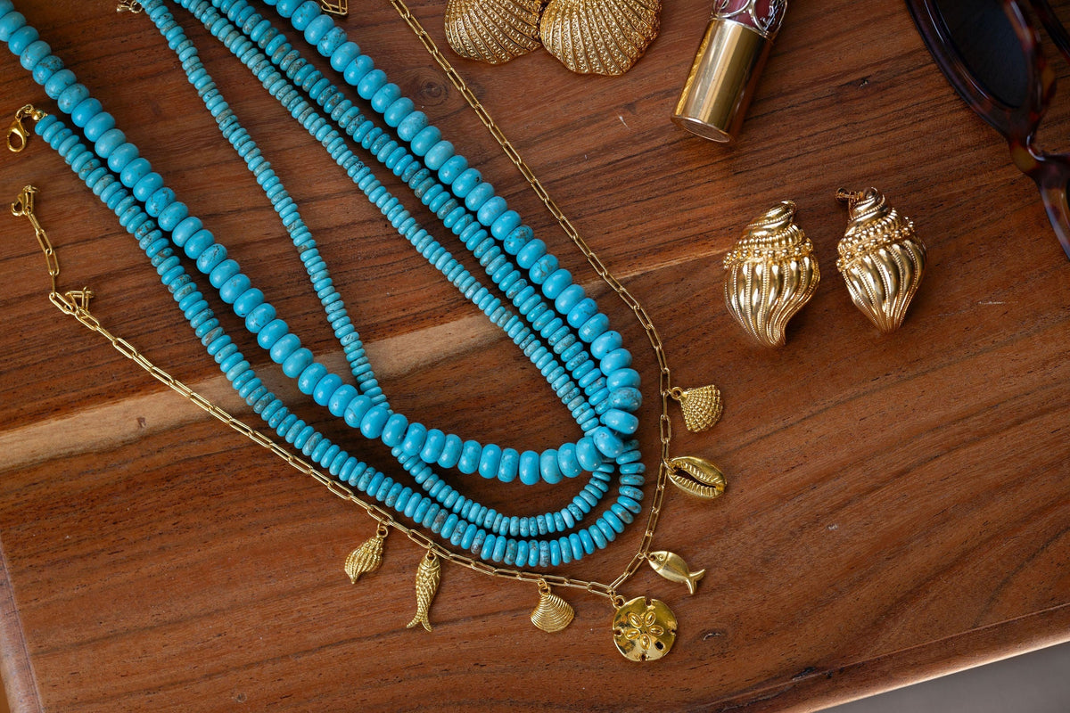 10mm Tradd Turquoise Necklace  - Belle of the Ball Collection