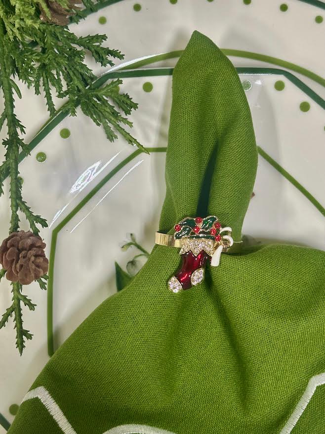 Red Stocking Napkin Ring