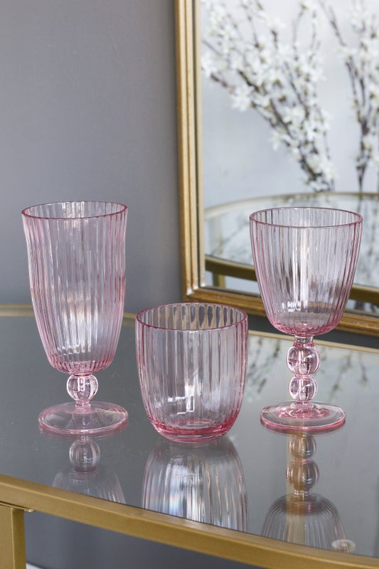 VIDA Acrylic Tumbler Set of 4 (Pink) 16 fl oz