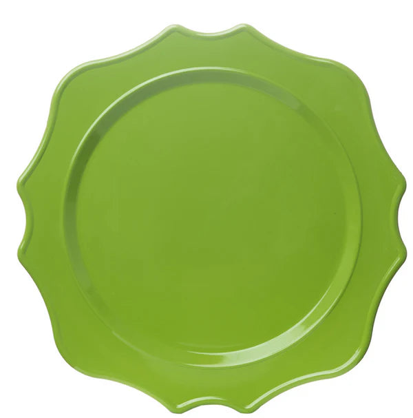 Scalloped Melamine Charger (4 Colors)