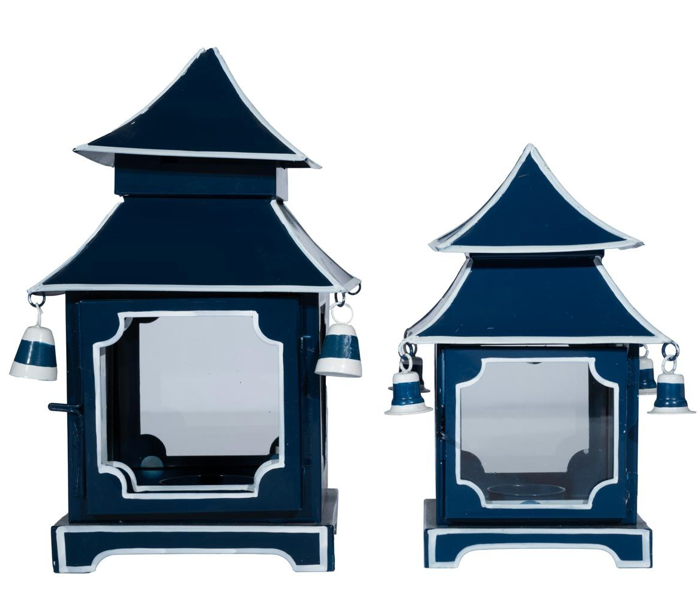 Elegant navy/white pagodas (2 sizes)