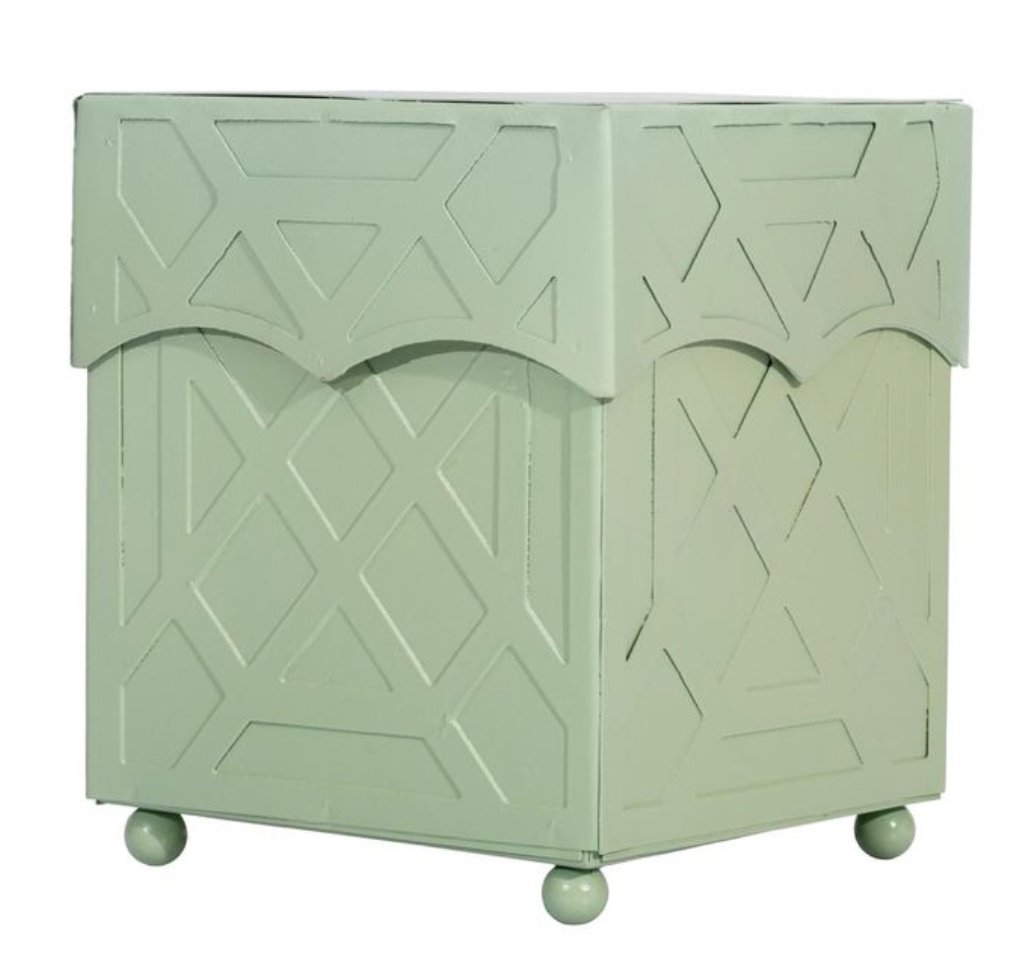 Celadon Chippendale Tissue Holder