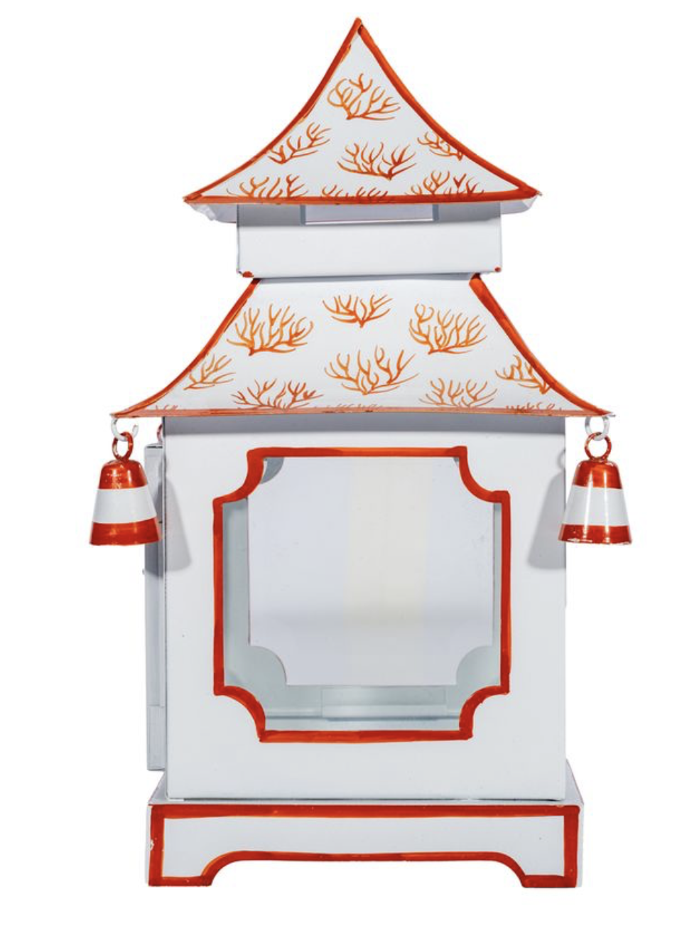 Incredible coral/white pagoda