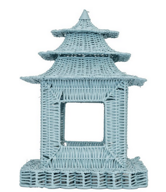 Pale Blue Scalloped Pagoda