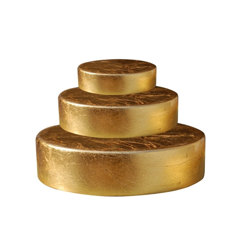 Gold Leaf Round Base