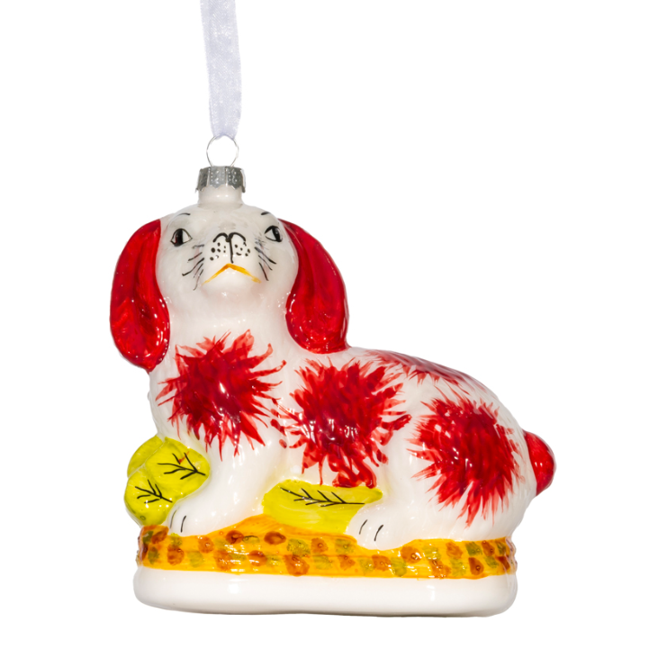 Red & White Bunny Ornament