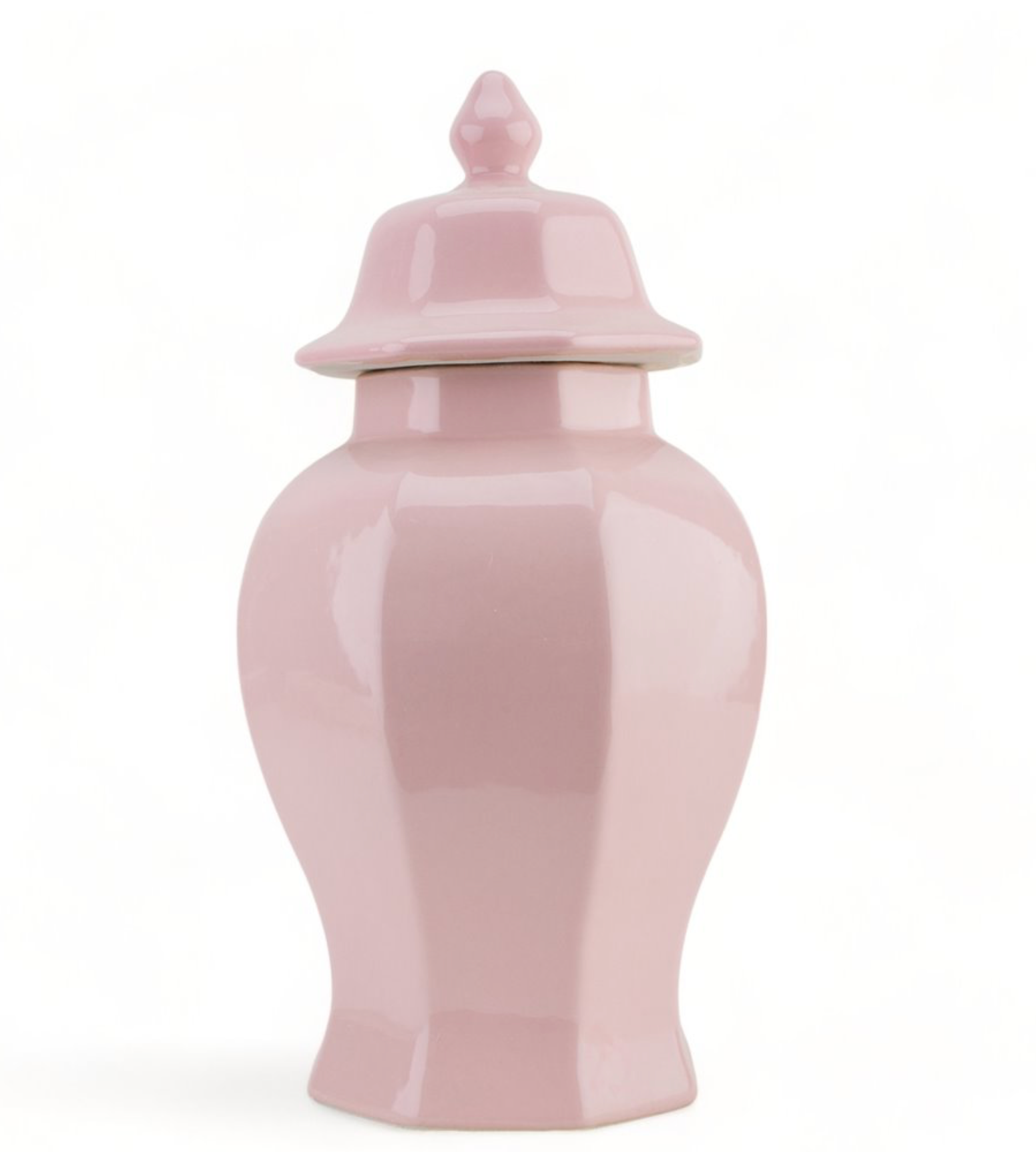 Pink Octagonal Jar