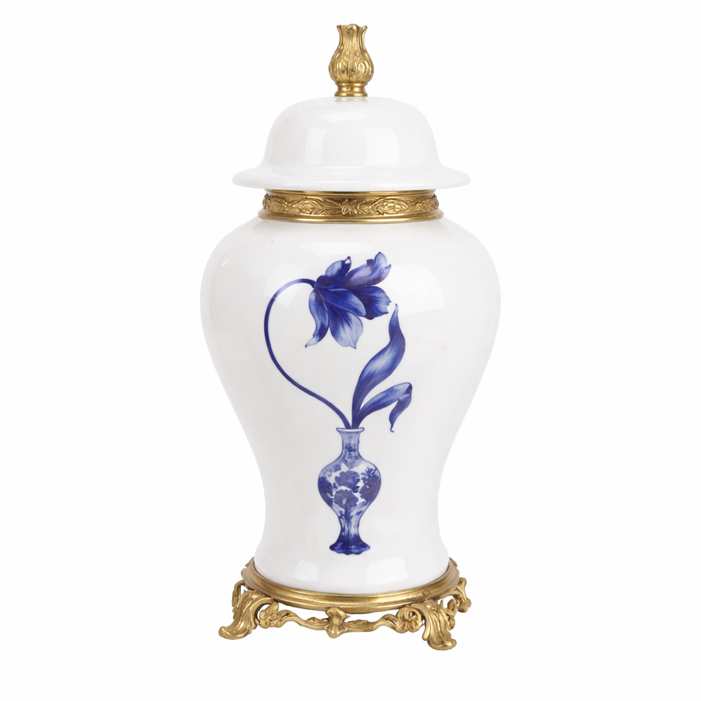 TULIP ORMOLU GINGER JAR