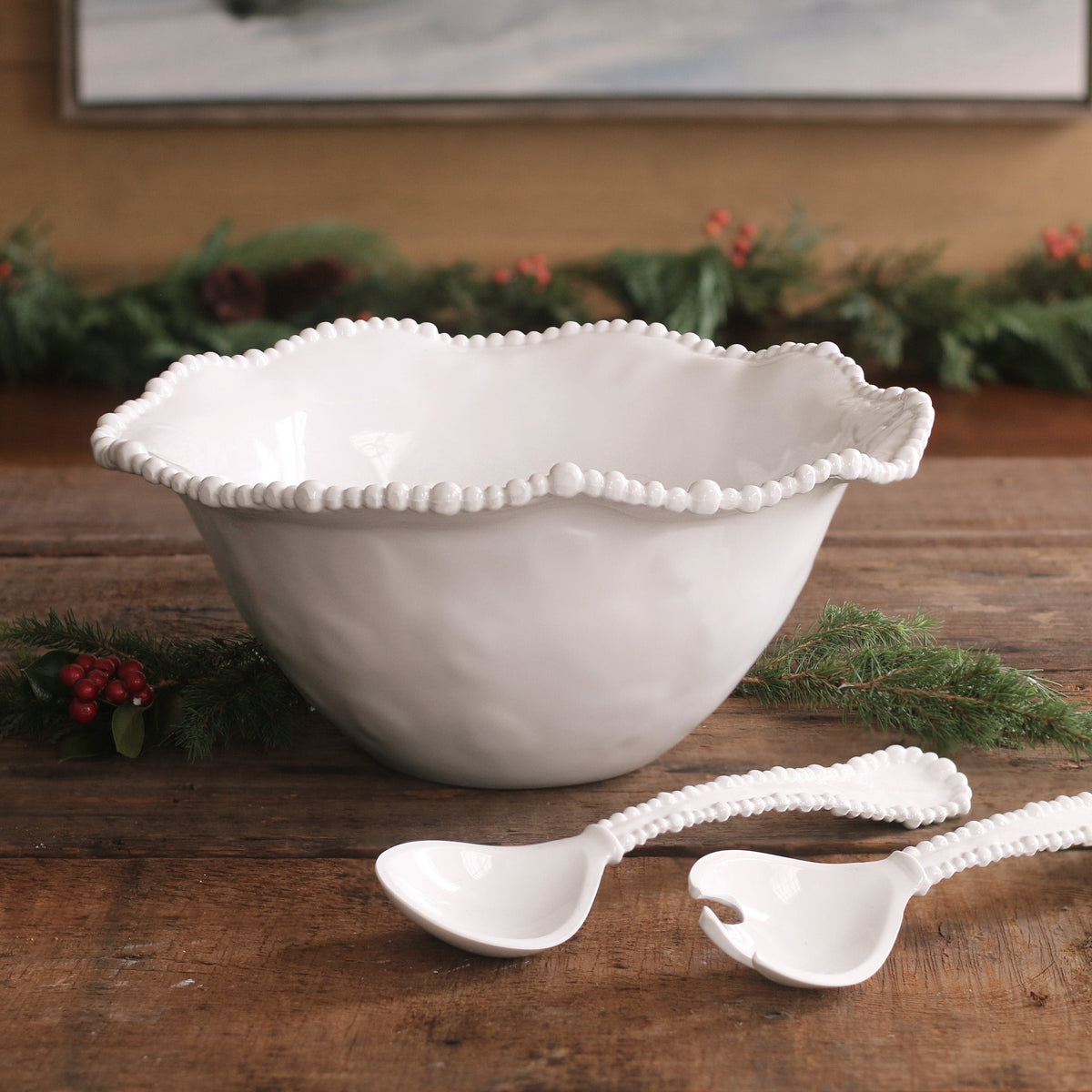 VIDA Alegria Large Bowl White