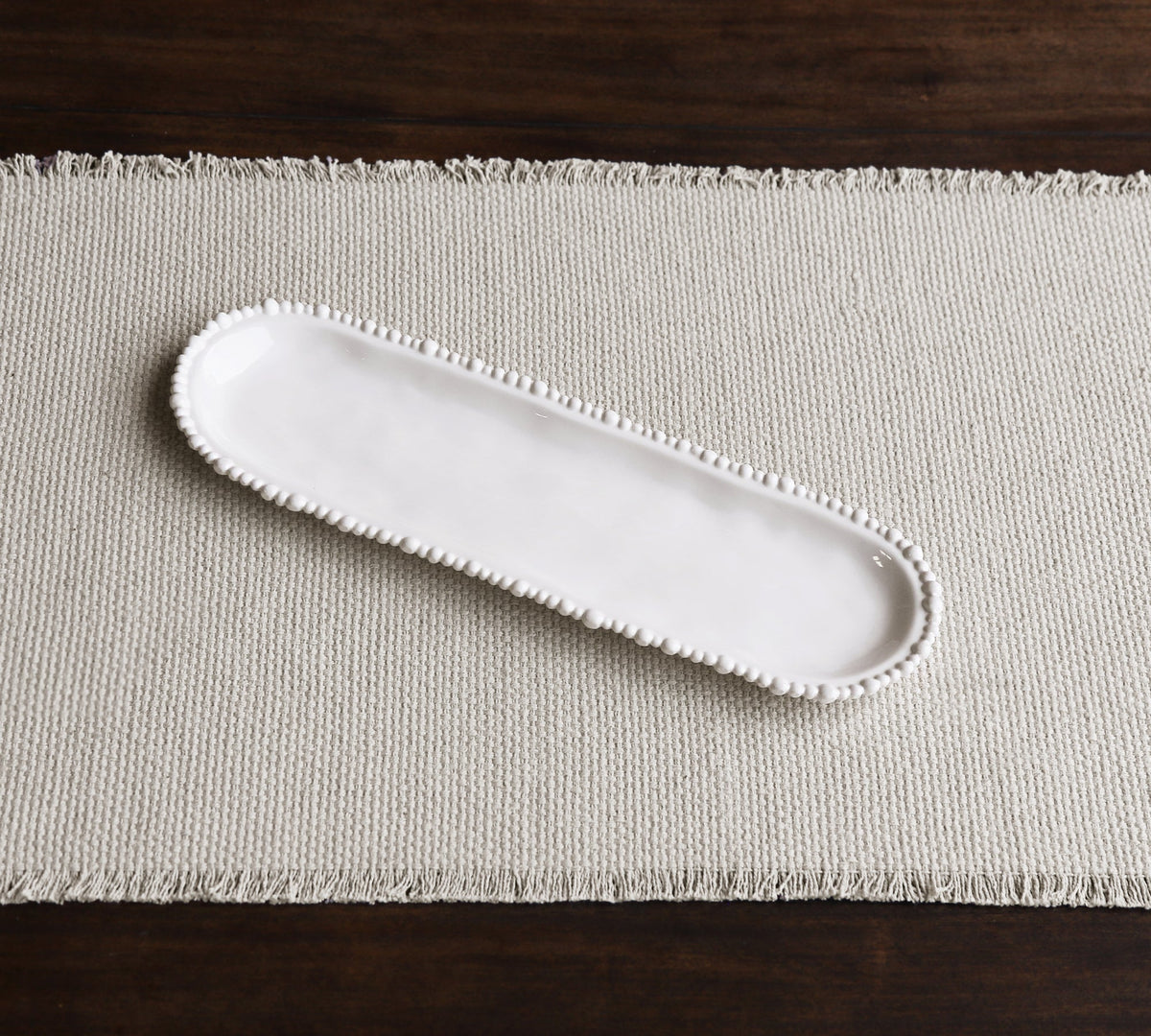 VIDA Alegria Medium Baguette Platter White