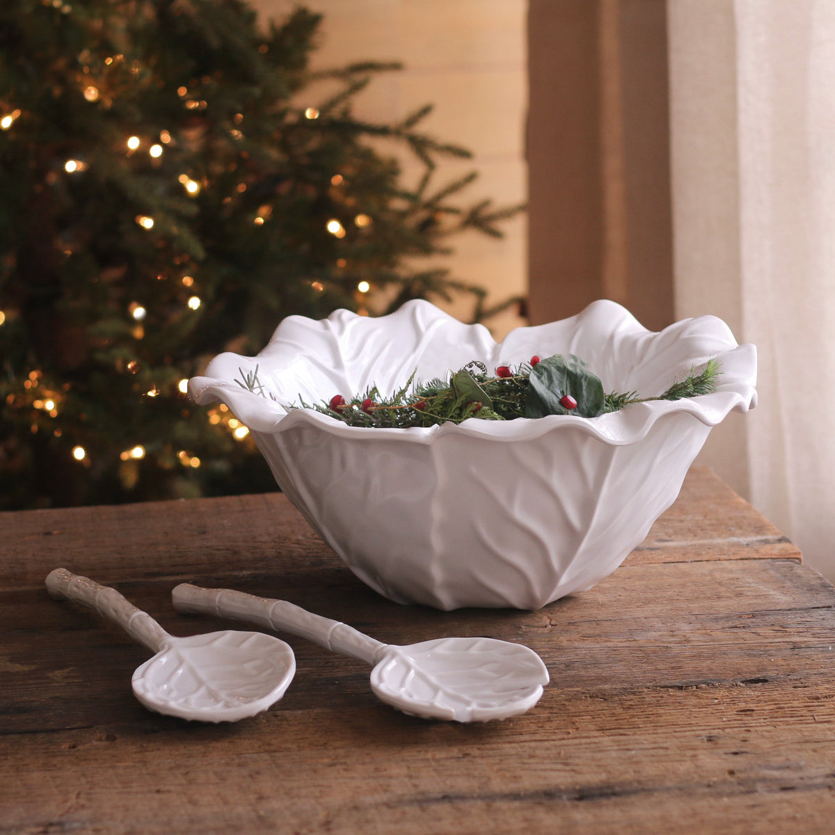 VIDA Lettuce Large Bowl (White)