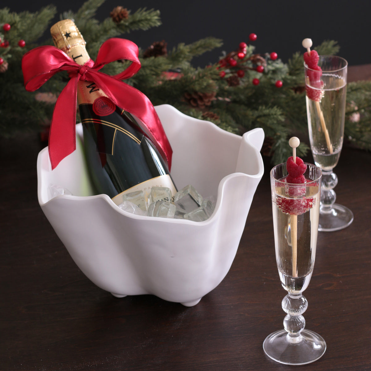 GLASS Venice Champagne Flute Set of 4 (Clear) 6 fl oz