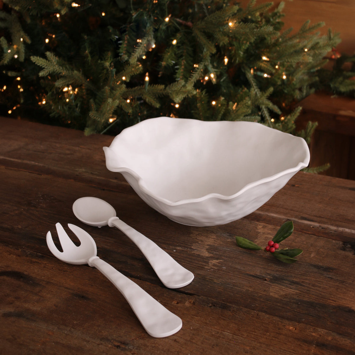 VIDA Nube Large Round Bowl (White)