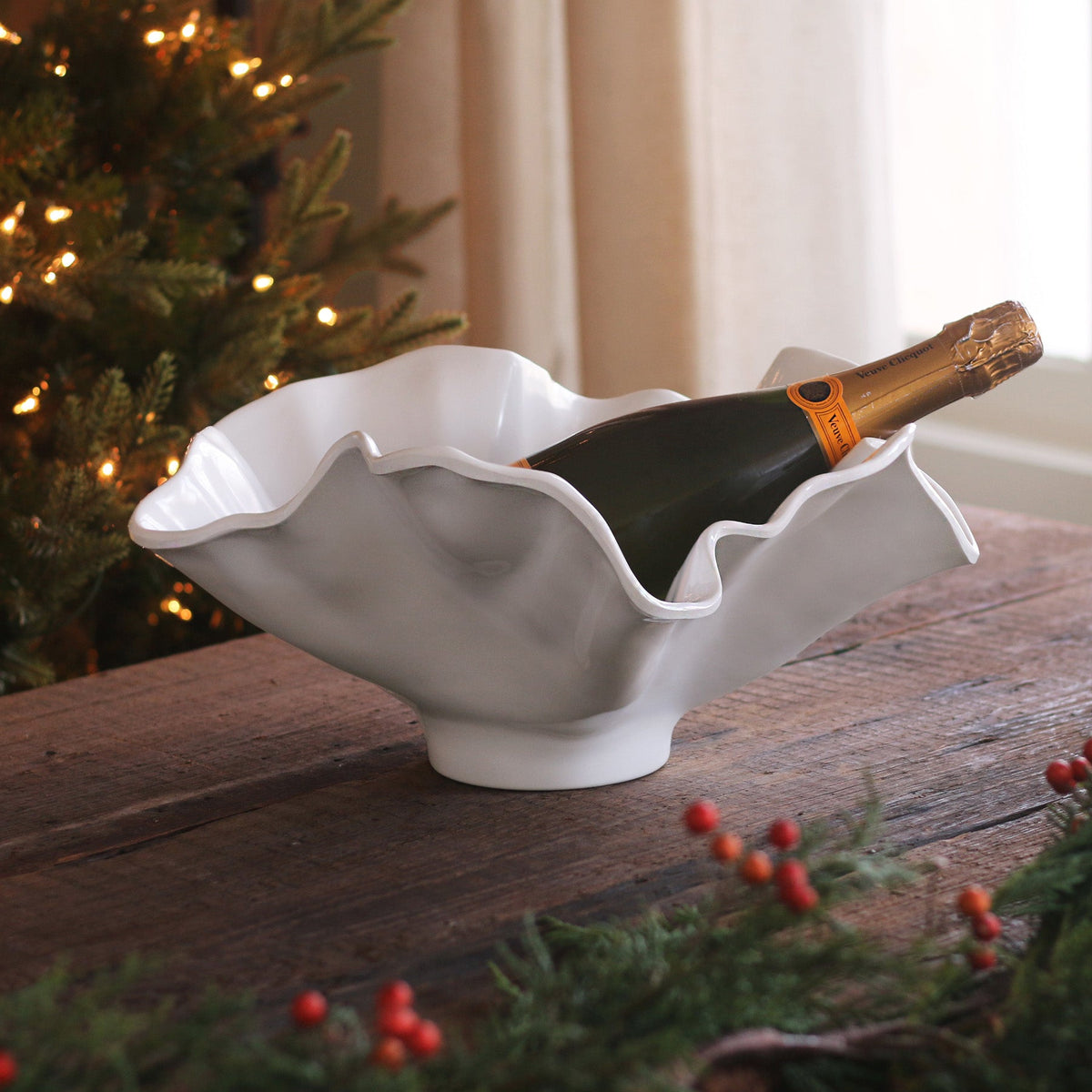 VIDA Bloom Wine Bucket (White)