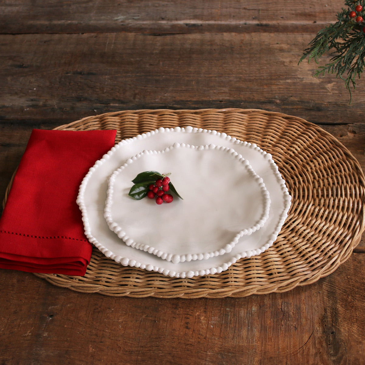 VIDA Alegria Dinner Plate Set of 4 (White)