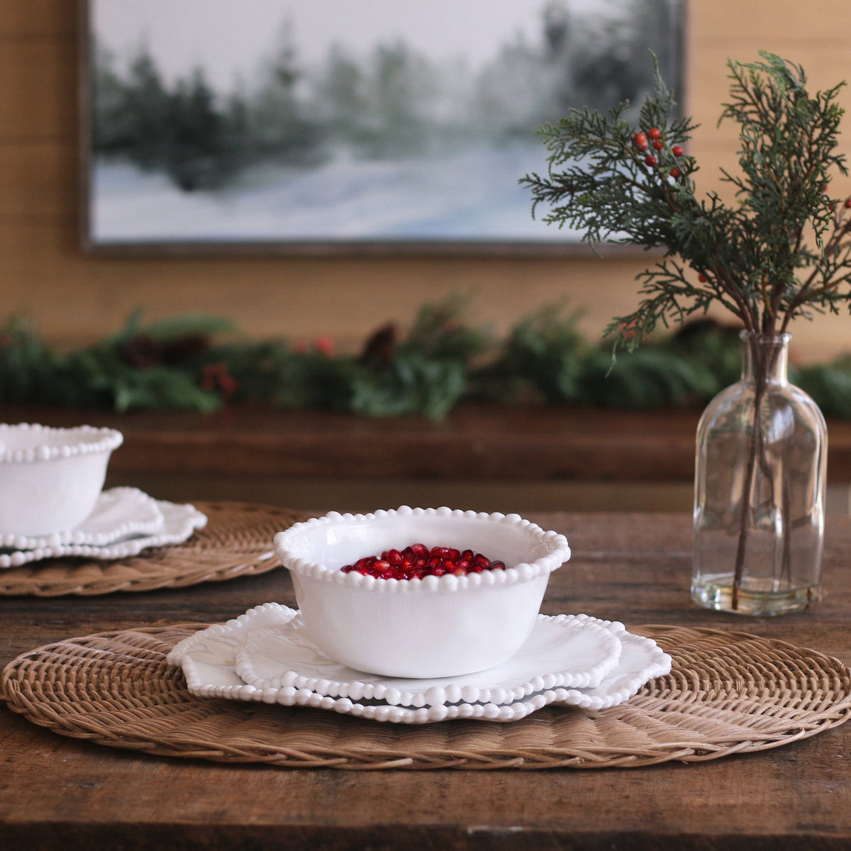 VIDA Alegria Dinner Plate Set of 4 (White)