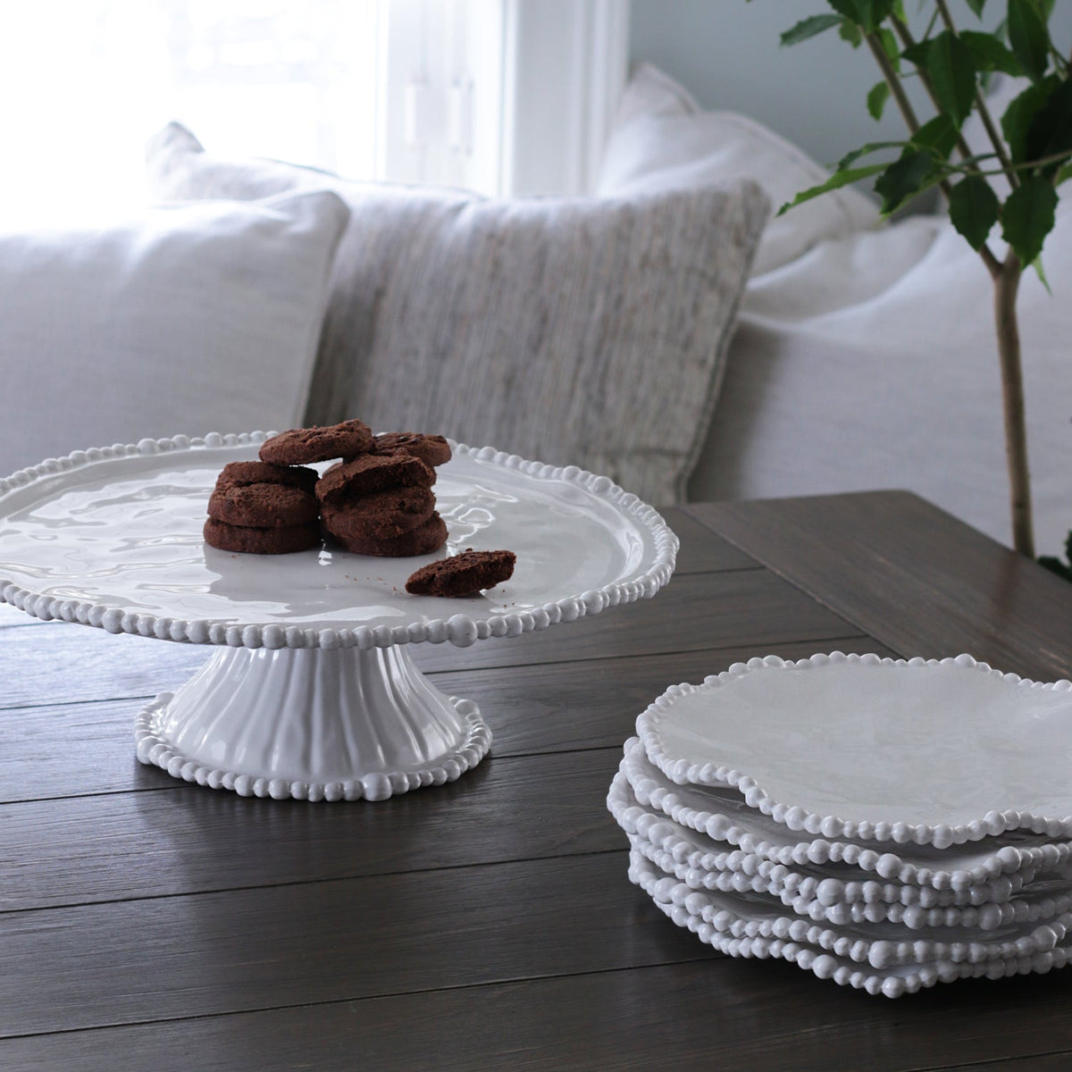 VIDA Alegria Salad Plate Set of 4 (White)