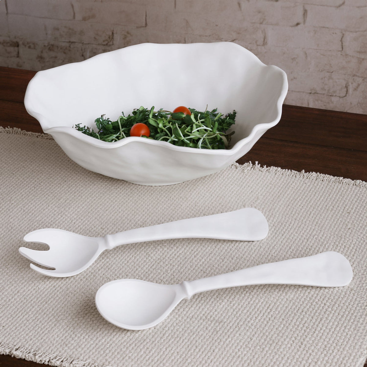VIDA Nube Large Round Bowl (White)