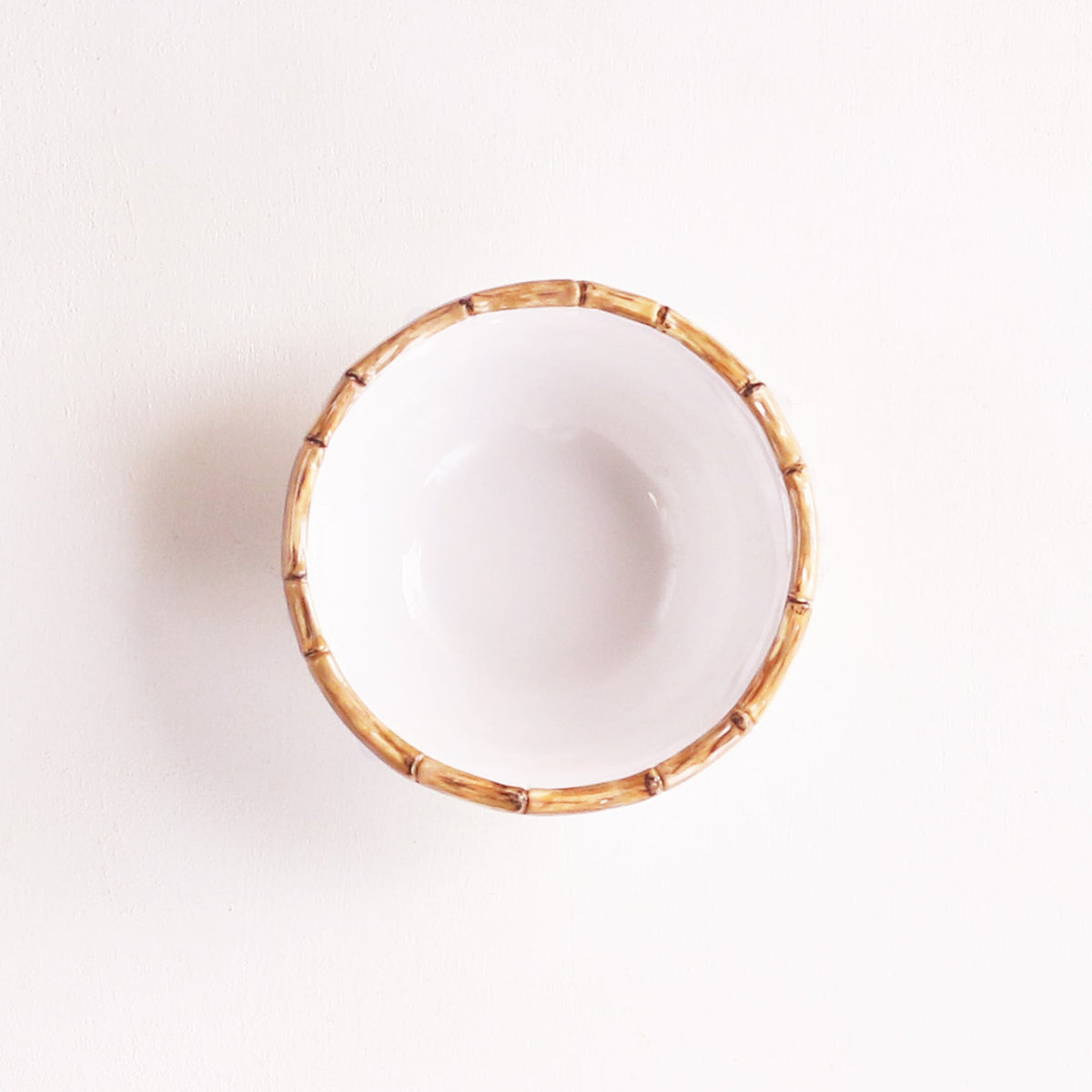 VIDA Bamboo Cereal Bowl Set of 4 (White and Natural)