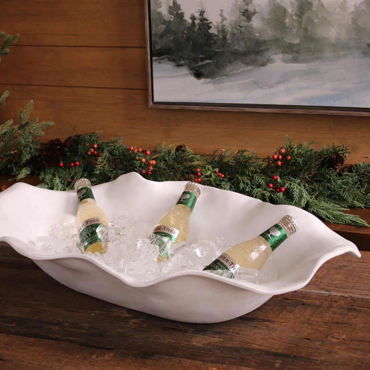 VIDA Nube Extra Large Oval Centerpiece (White)