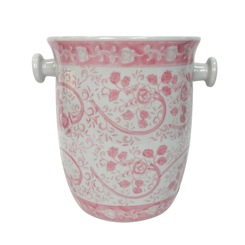 Pink Rose Blossom Ice Bucket