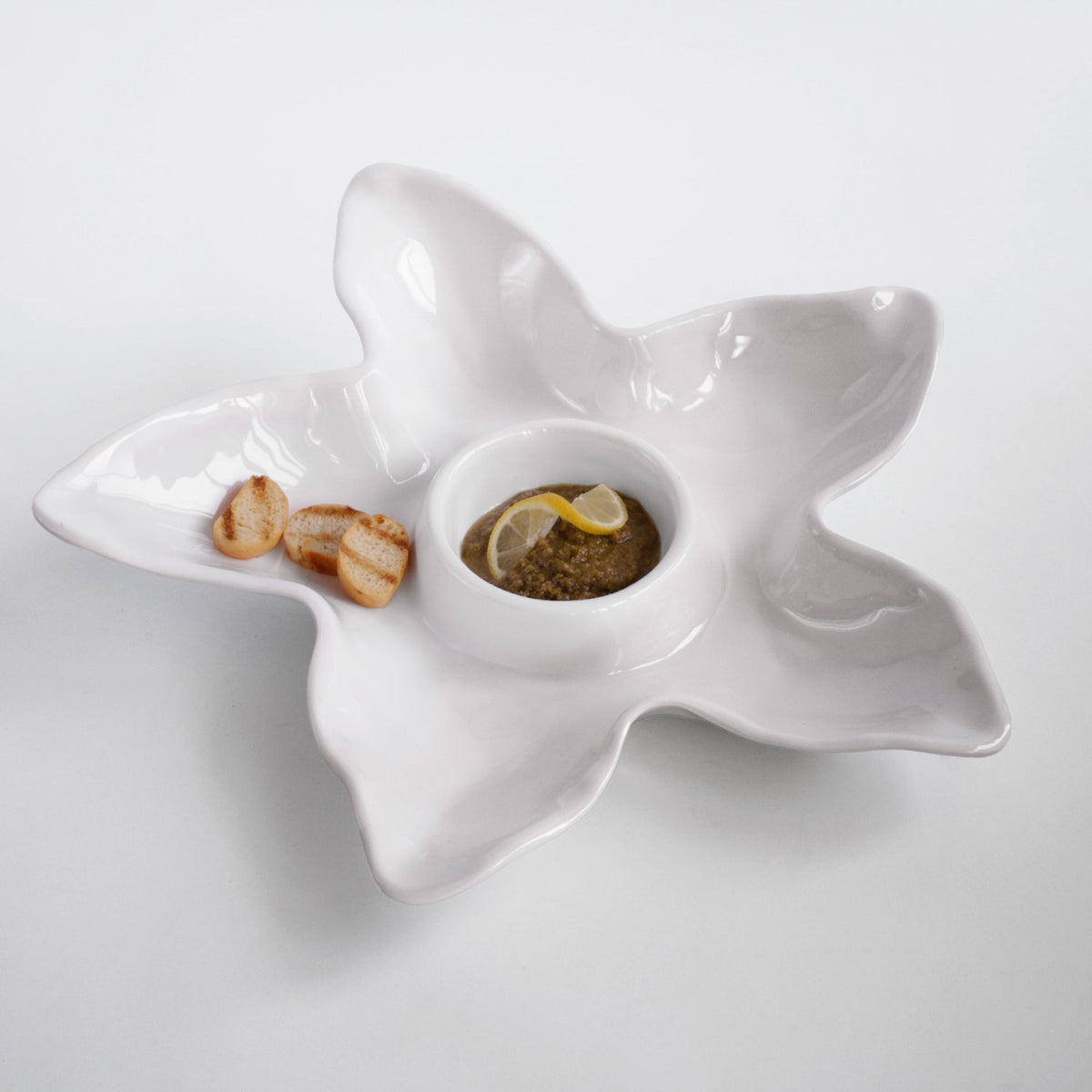 VIDA Ocean Starfish Chip & Dip (White)