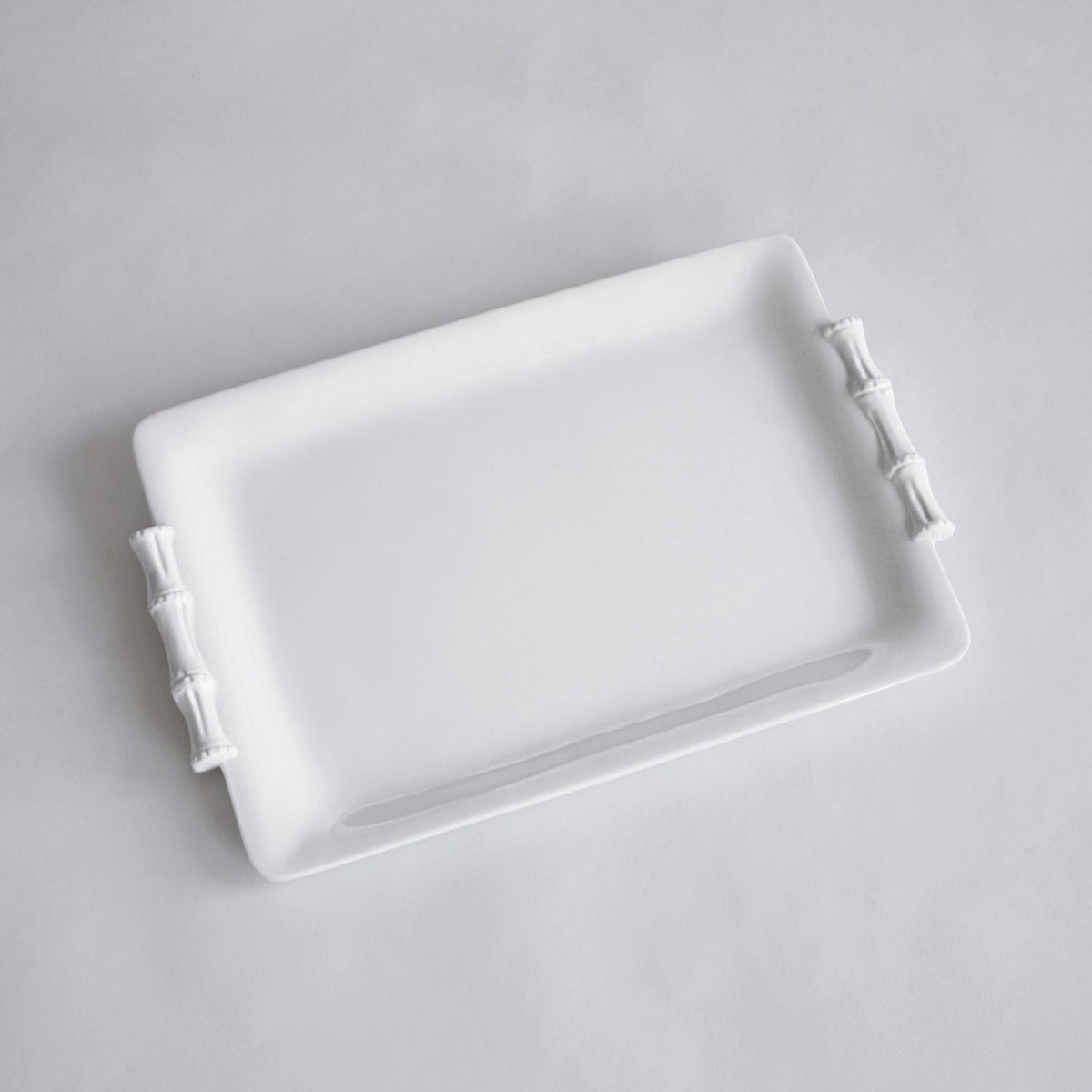 VIDA Bamboo Medium Rectangular Tray (White)