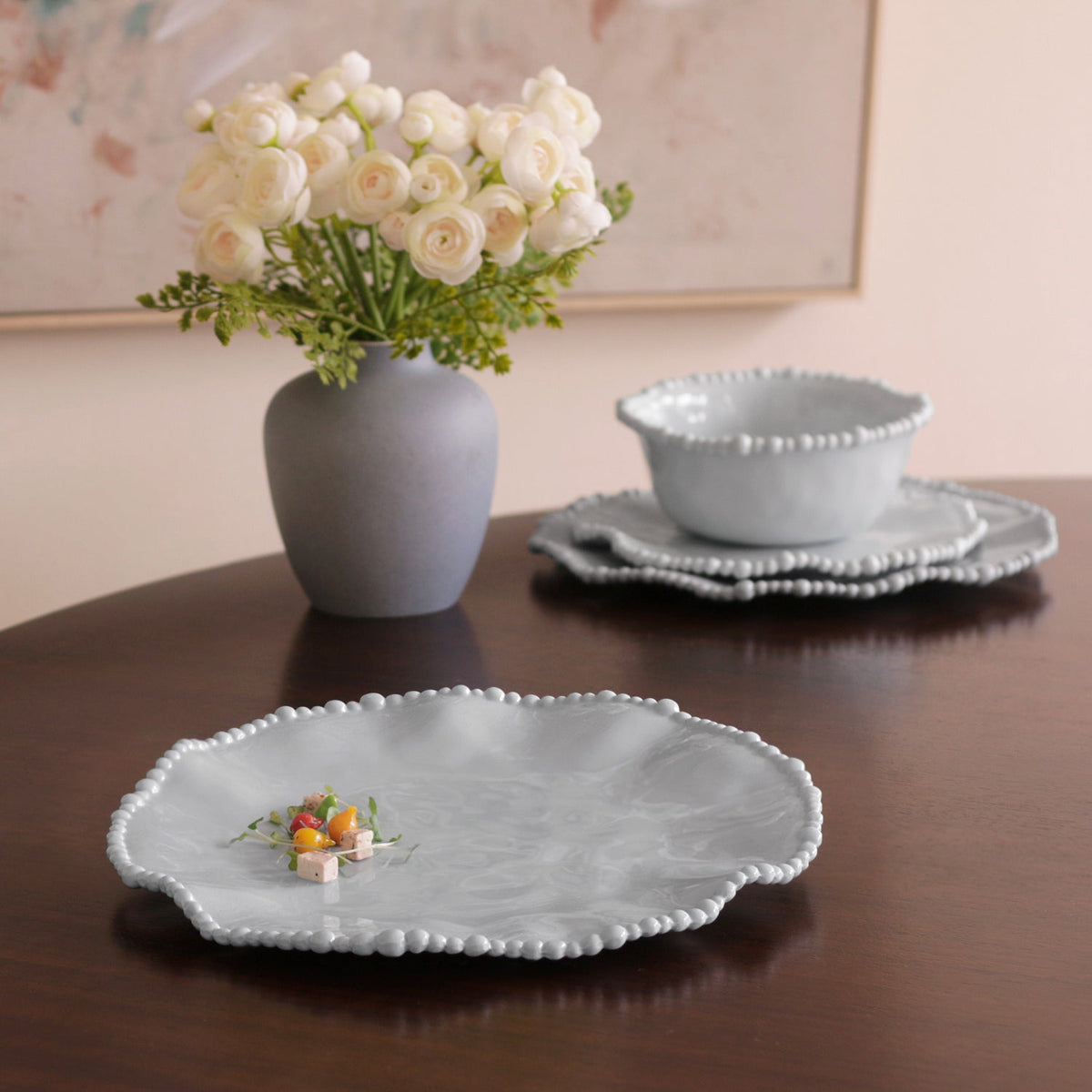 FINAL SALE - VIDA Alegria Dinner Plate Set of 4 (Blue)