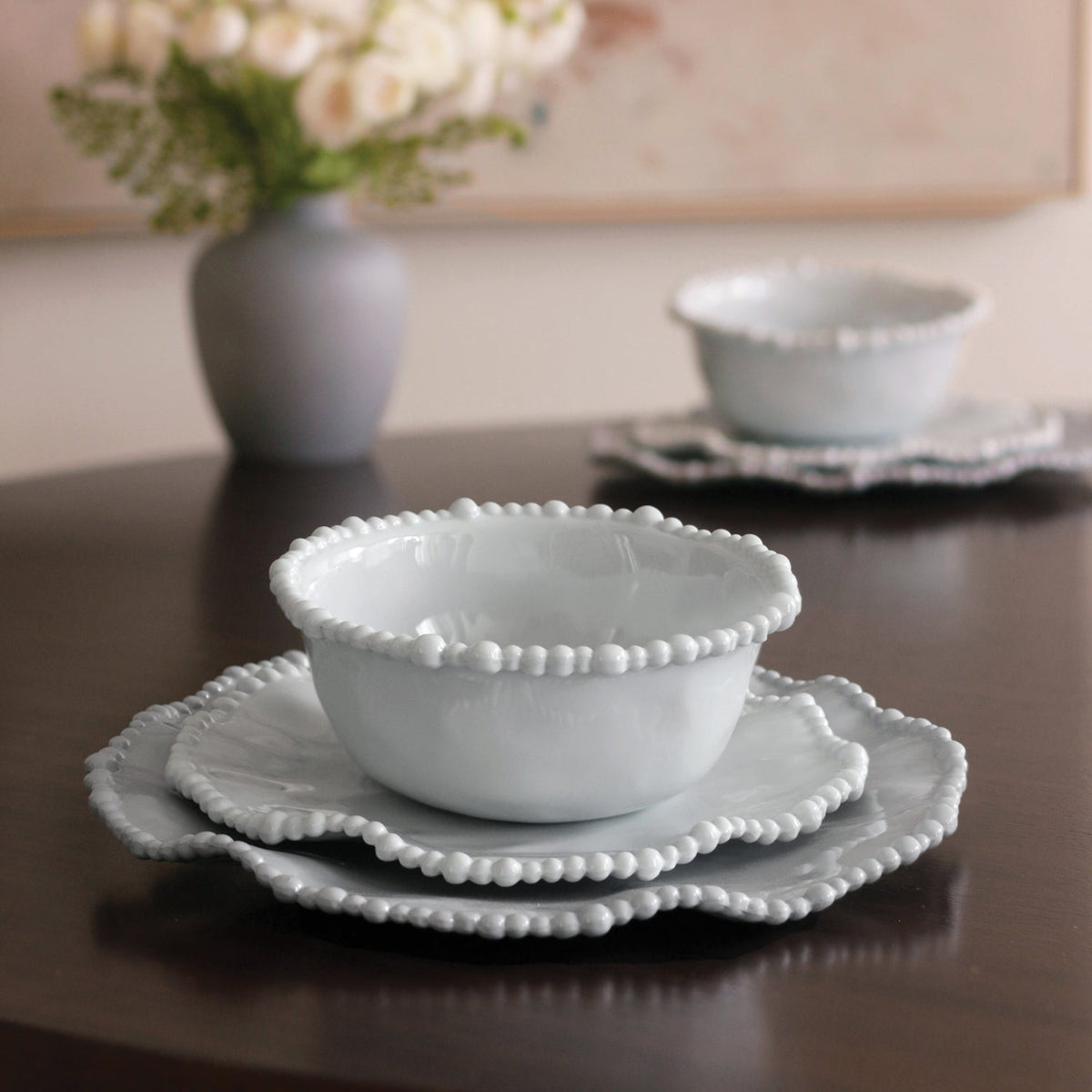 FINAL SALE - VIDA Alegria Salad Plate Set of 4  (Blue)