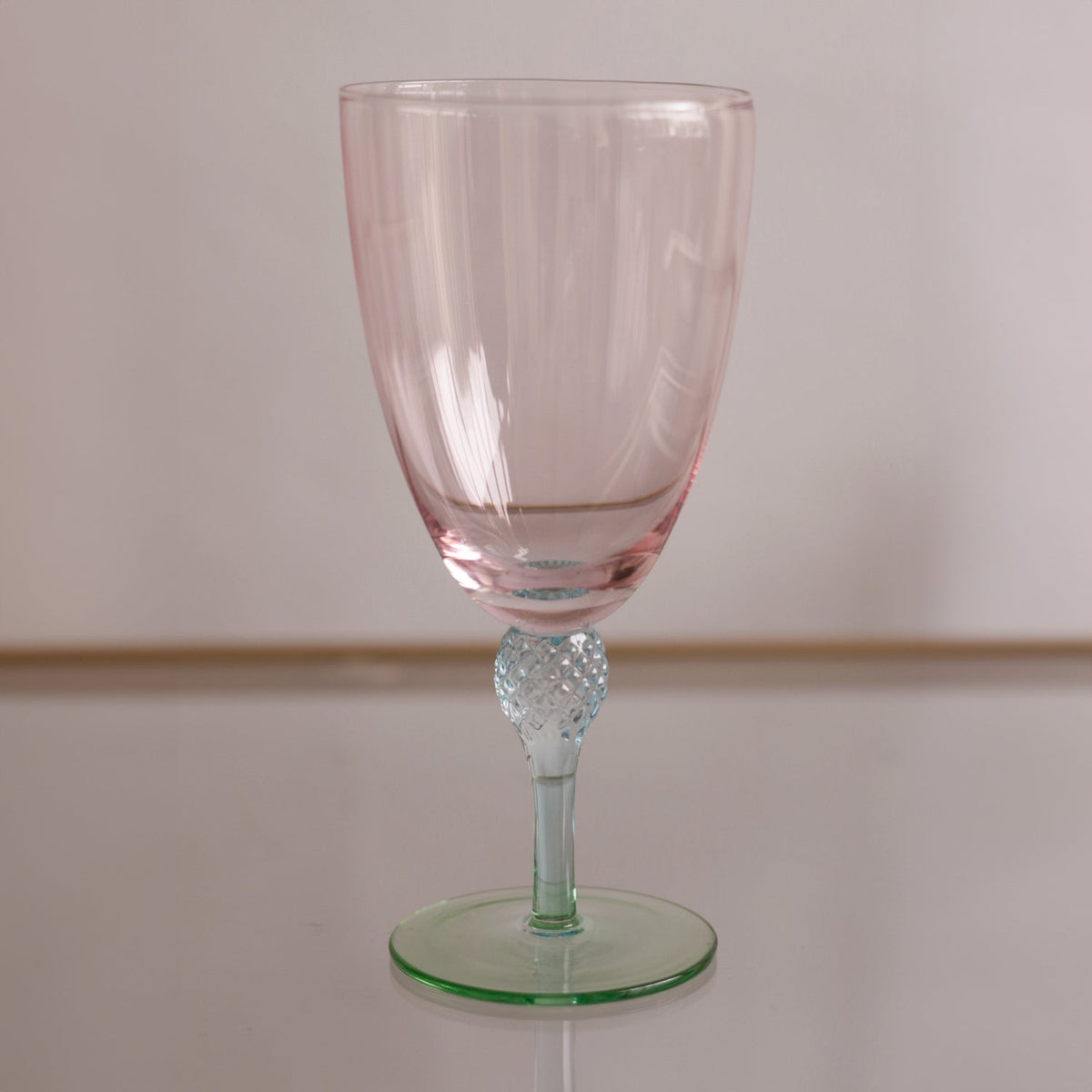 GLASS Aquarelle Wine (or All Purpose) Glass Set of 4 (Multi)  12 fl oz