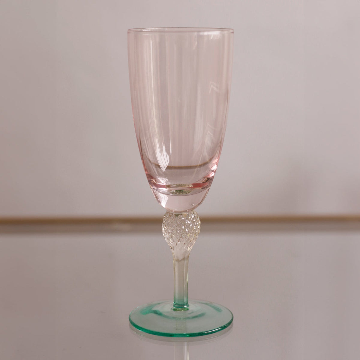 GLASS Aquarelle Flute Set of 4 (Multi)  10 fl oz