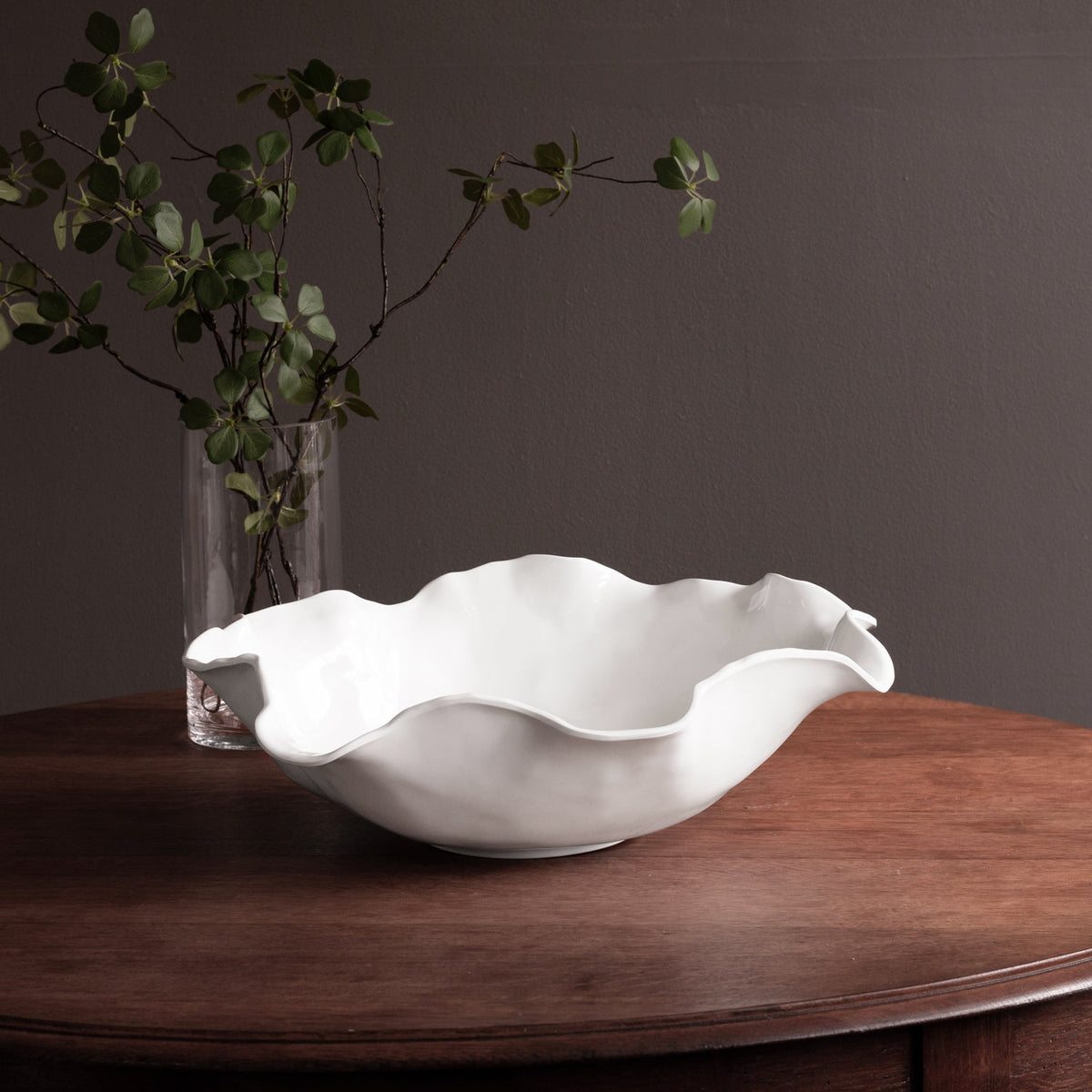 VIDA Havana Extra Large Round Centerpiece (White)