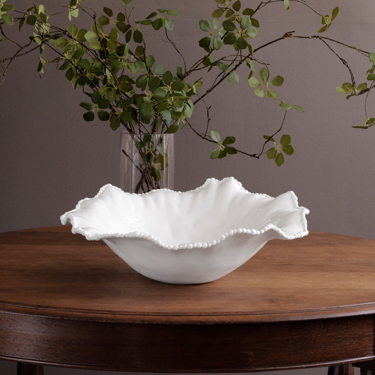 VIDA Alegria Extra Large Round Centerpiece (White)
