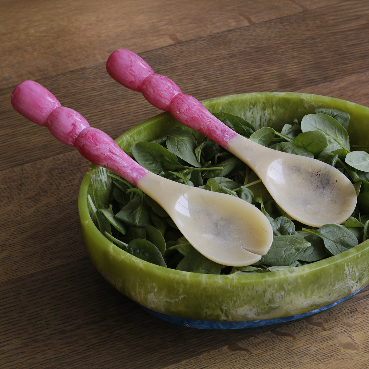 RESIN Rio Bubble Salad Servers (Pink)
