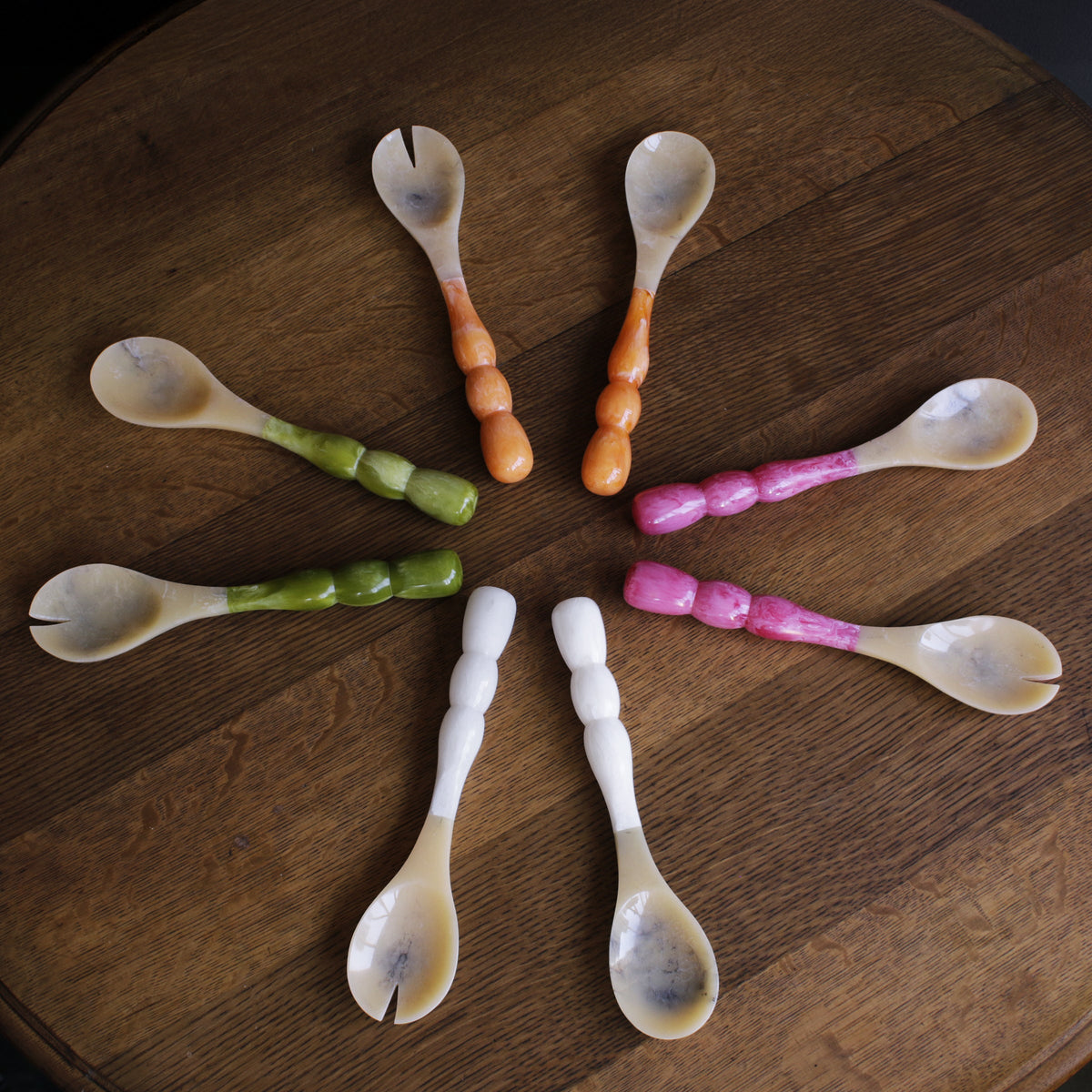 RESIN Rio Bubble Salad Servers(Orange)