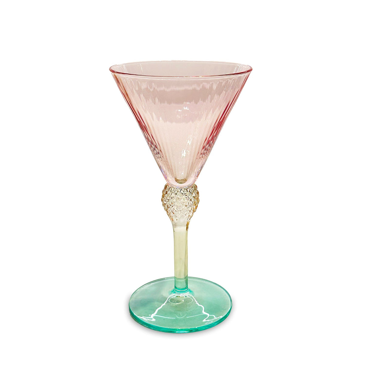 GLASS Aquarelle Martini Set of 4 (Multi)  6 fl oz