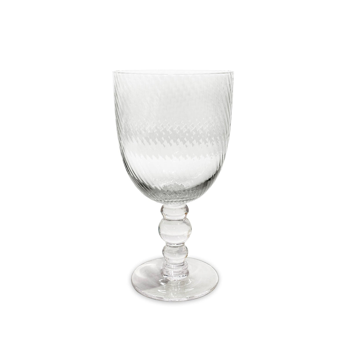 GLASS French Swirl All Purpose Set of 4 (Clear) 20 fl oz
