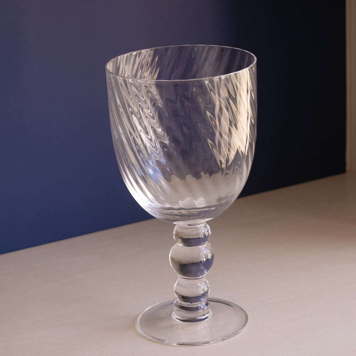 GLASS French Swirl All Purpose Set of 4 (Clear) 20 fl oz