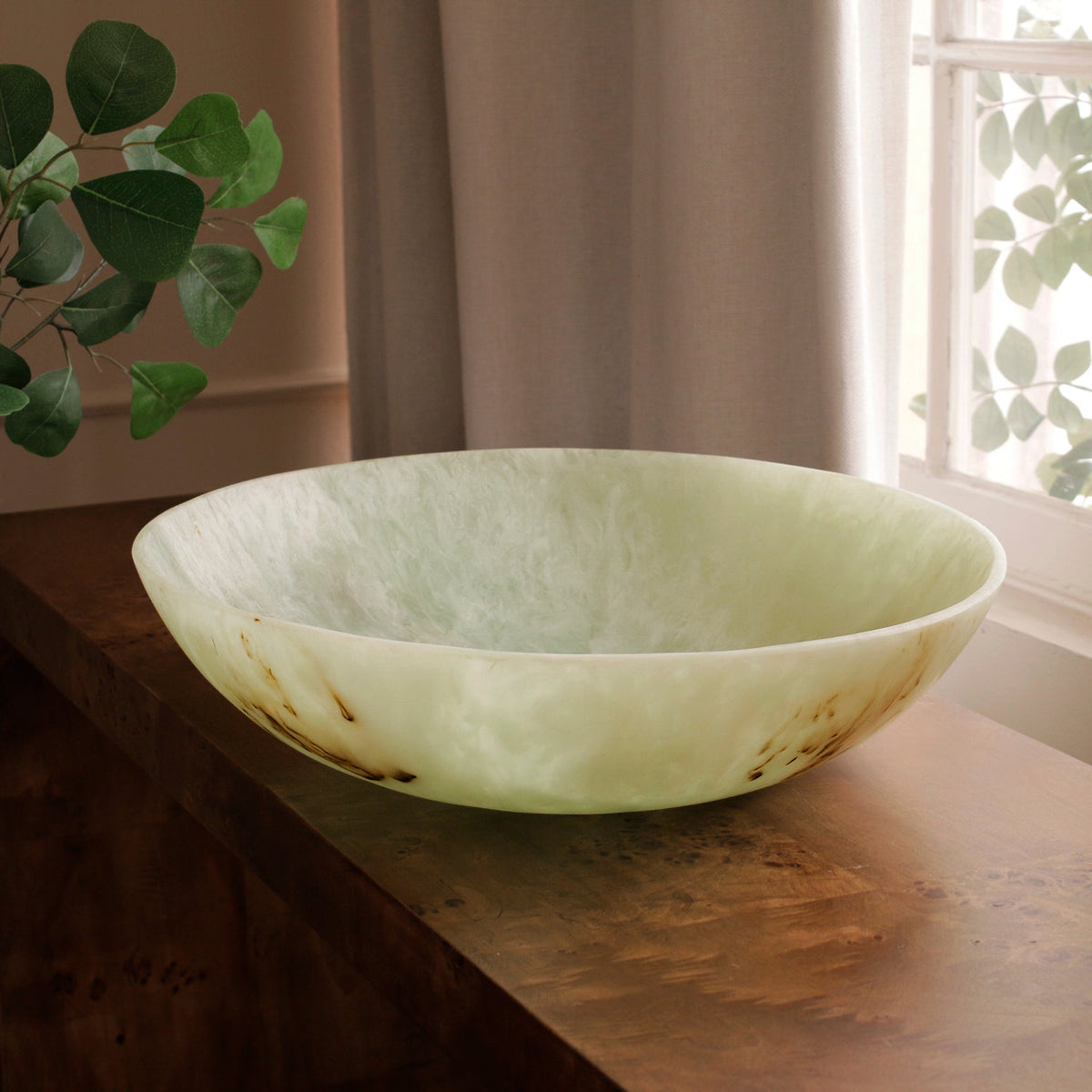 RESIN Giada Centerpiece Jade Swirl