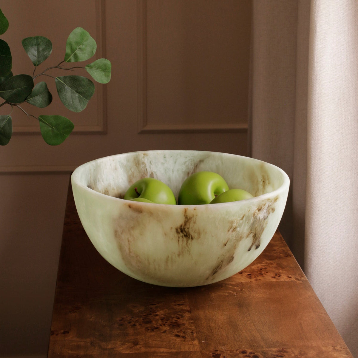 RESIN Giada Large Bowl Jade Swirl