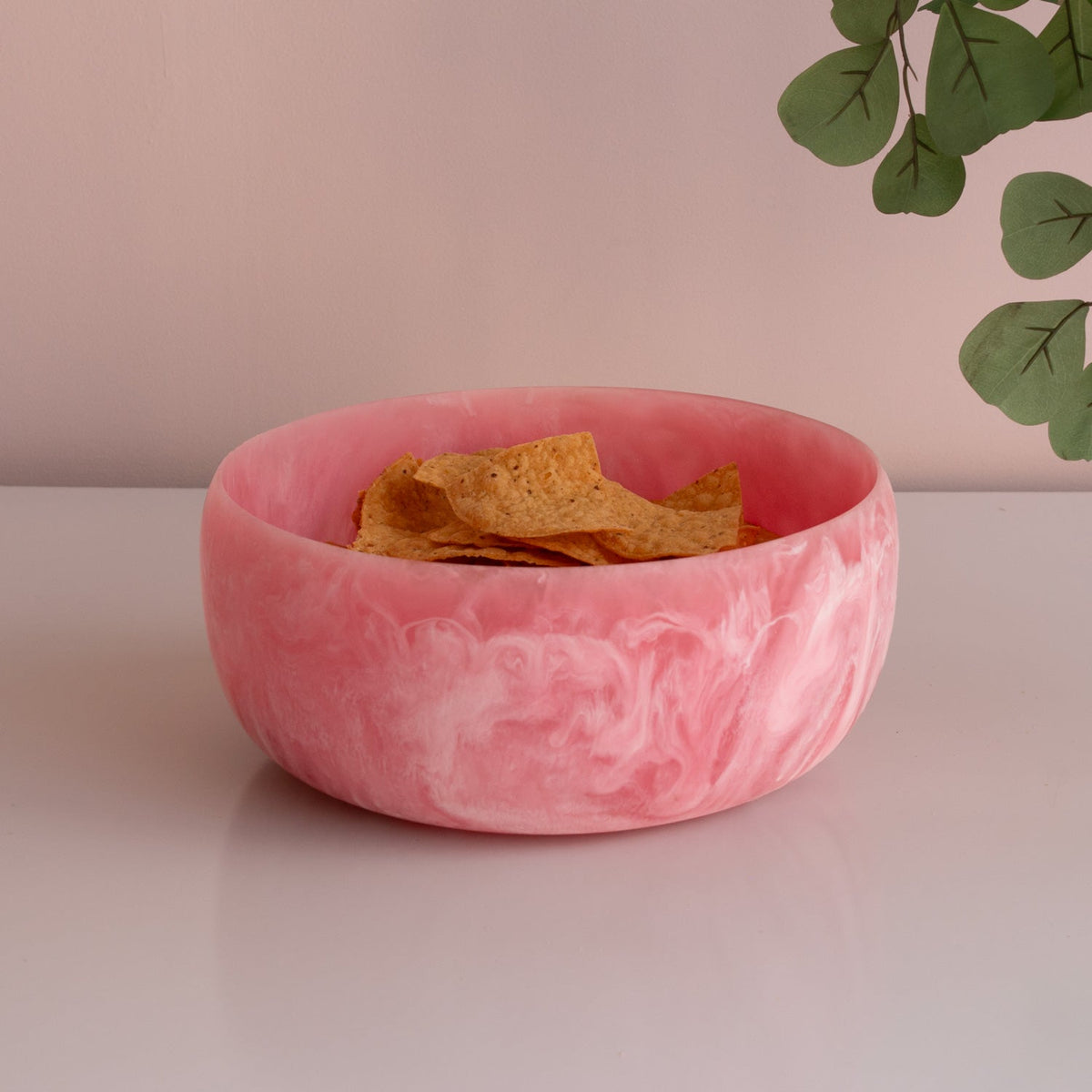 RESIN Sorbet Large Round Bowl Raspberry