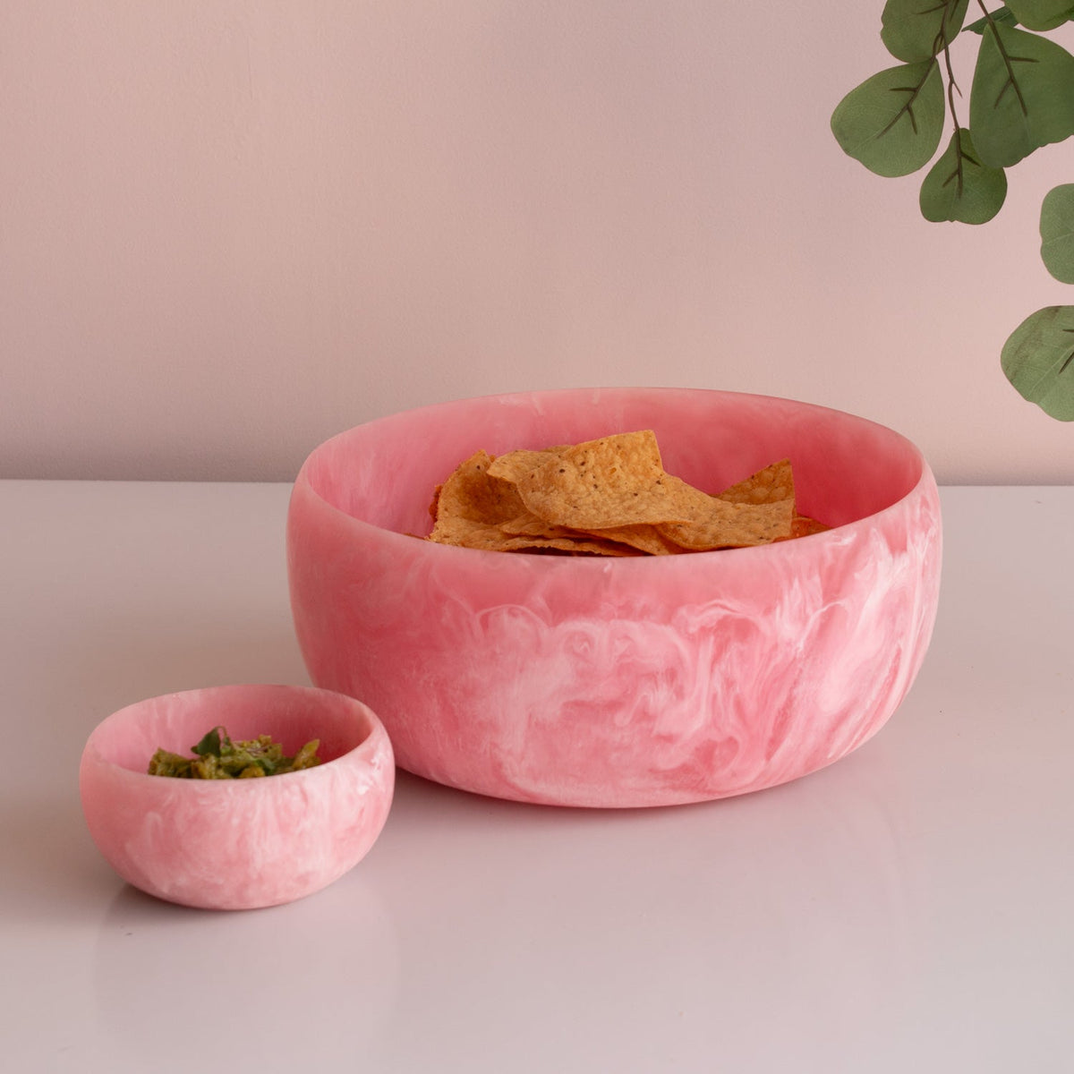 RESIN Sorbet Large Round Bowl Raspberry