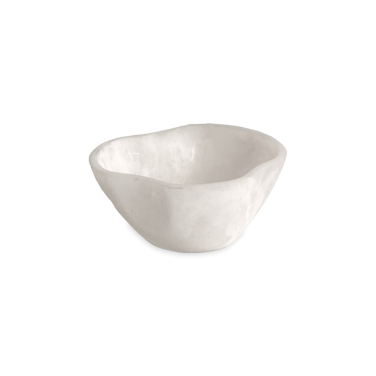 RESIN Sorbet Mini Wavy Round Bowl Coconut