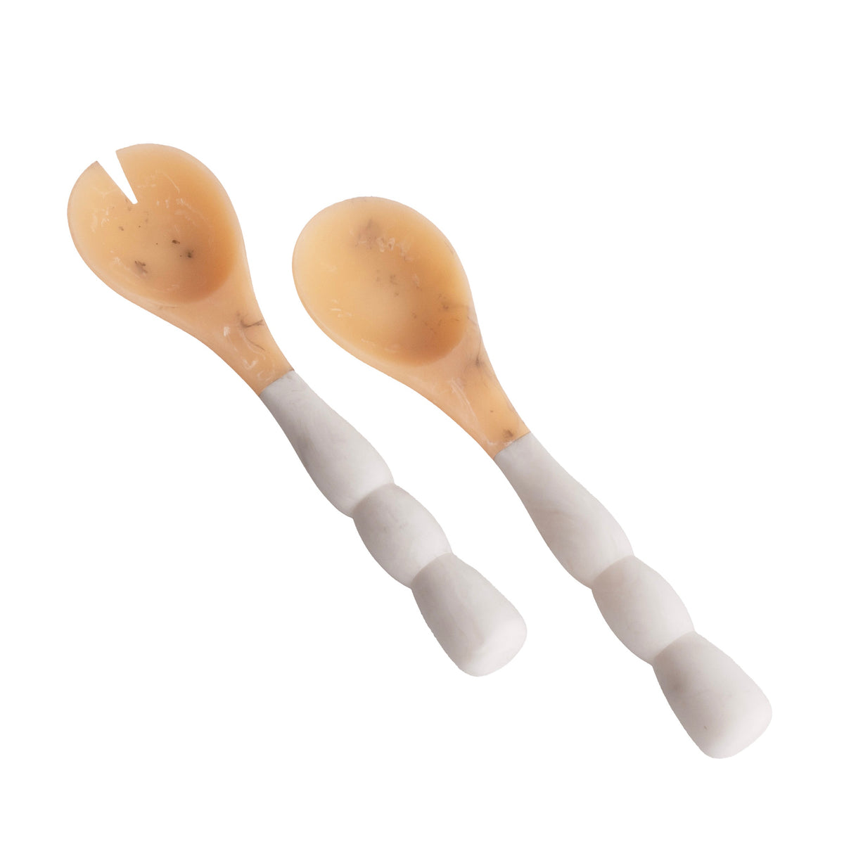 RESIN Sorbet Salad Servers Coconut