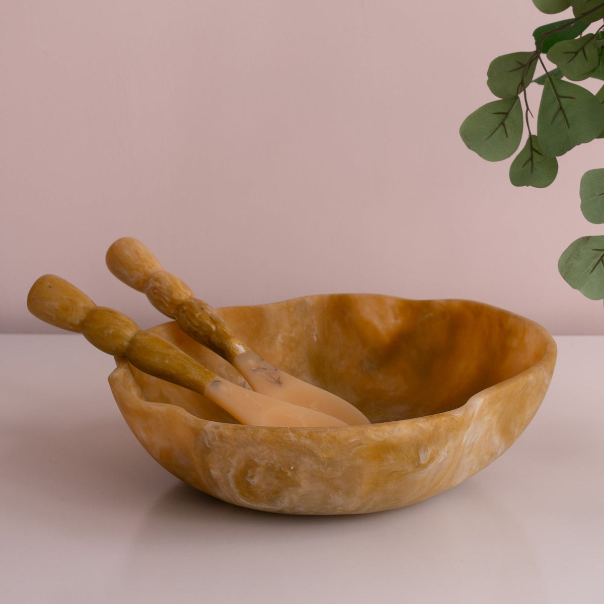 RESIN Sorbet Salad Servers Matcha
