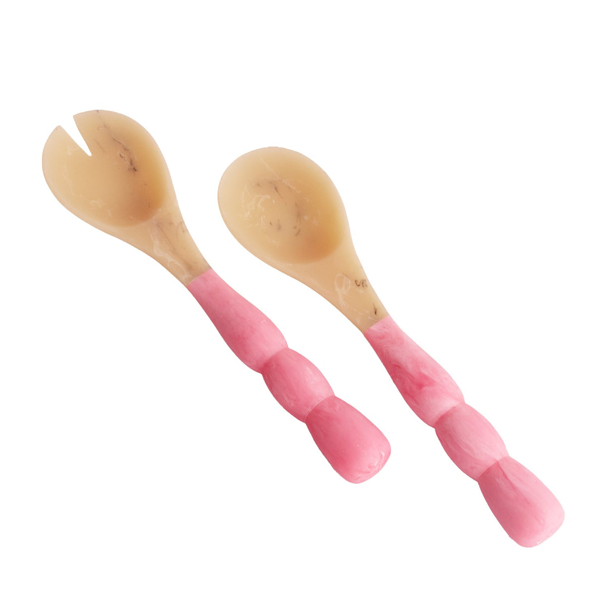 RESIN Sorbet Salad Servers Raspberry