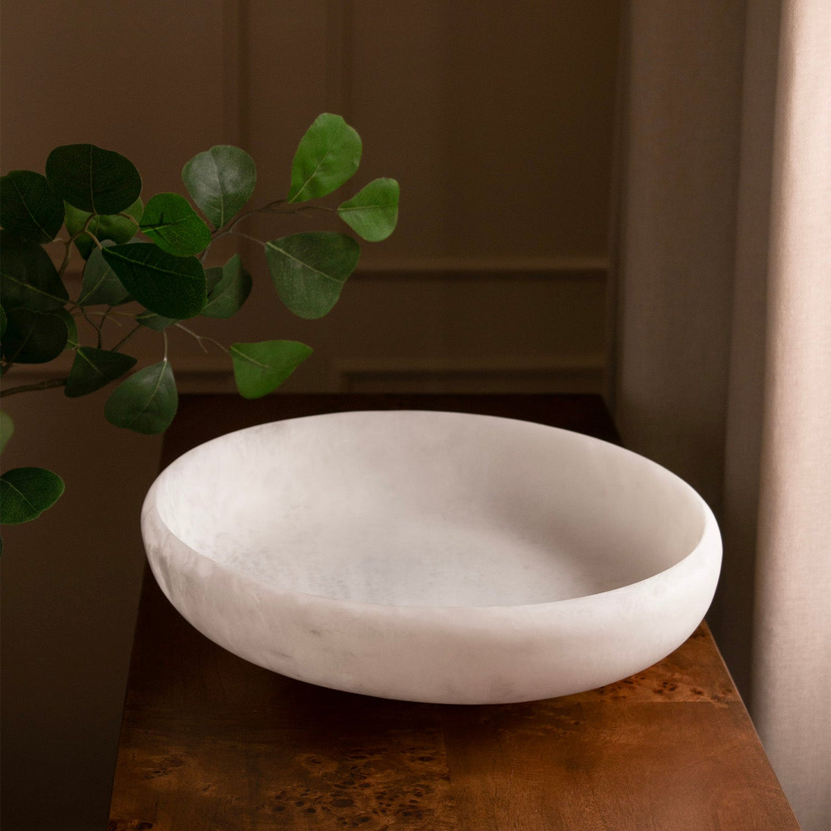 RESIN Sorbet Large Oval Bowl Coconut